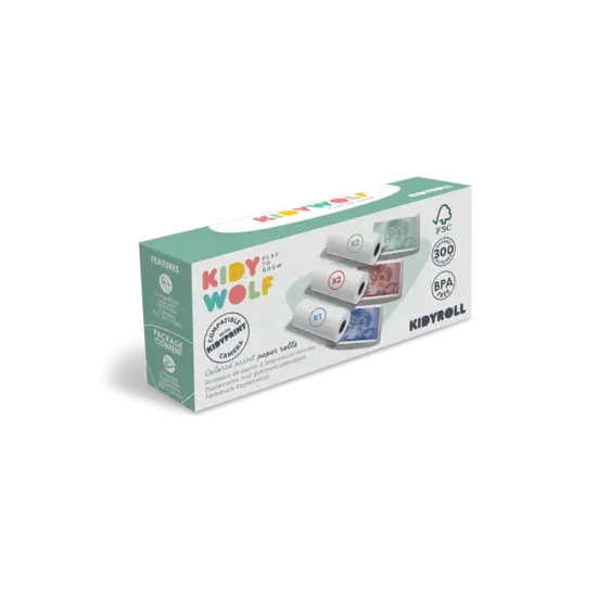 Kidywolf Kidywolf | Kidyroll Coloured Paper Rolls For Kidyprint