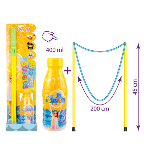 Tuban Tuban | Set Giant Bubble Wand + Liquid 400 ml Green