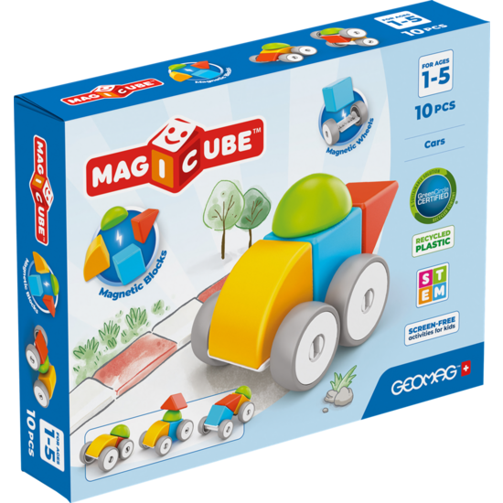 Geomag Geomag | Magicube Blocs recyclés Voitures 10 pièces