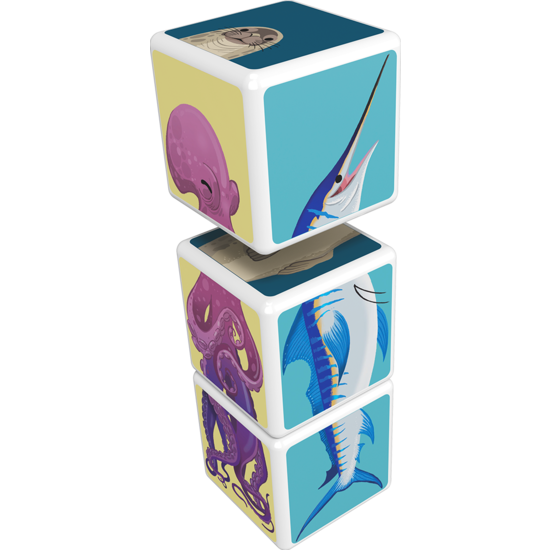 Geomag Geomag | Magicube Mix & Match Ocean Animals 3 pcs