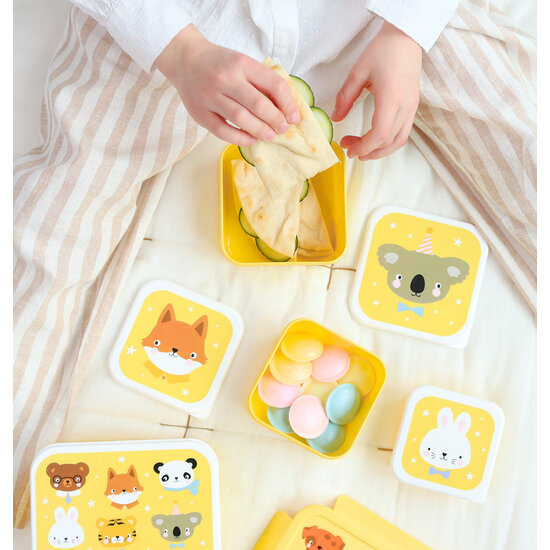 A Little Lovely Company A Lovely Little Company | Mittagessen und Snackbox Animal Friends