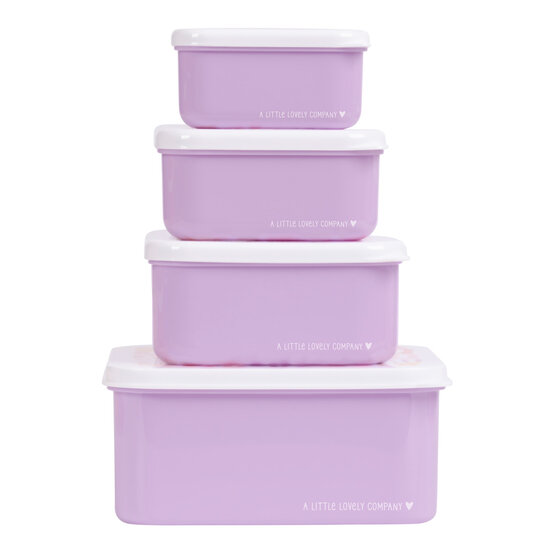 A Little Lovely Company A Little Lovely Company | Lunch & Snack Box Set Bloementuin