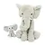 Les déglingos | Les Ptipotos - Dimoitou grey elephant soft toy mother and her baby