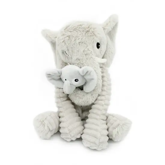 Les déglingos | Les Ptipotos - Dimoitou grey elephant soft toy mother and her baby