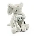 Les déglingos | Les Ptipotos - Dimoitou grey elephant soft toy mother and her baby