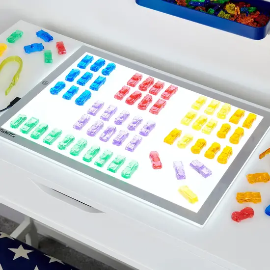 Tickit Tickit | Translucent Colourful Cars 72 Pieces