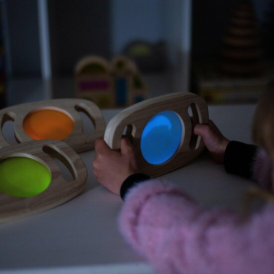 Tickit Tickit | Gemakkelijk vast te houden Glow-paneel Blauw