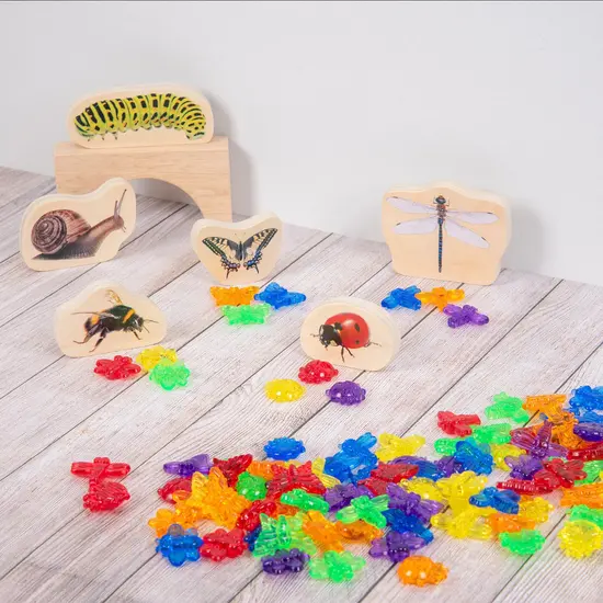 Tickit Tickit | Doorschijnende Kleureninsecten  96 Stuks