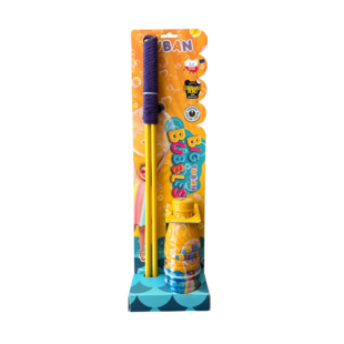 Tuban | Set baguette à bulles géante + liquide 400 ml violet