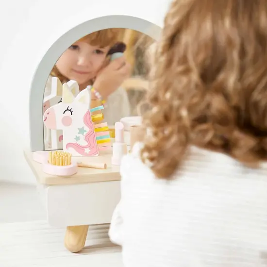 Janod Janod | Unicorn Wooden Dressing Table And Accessories