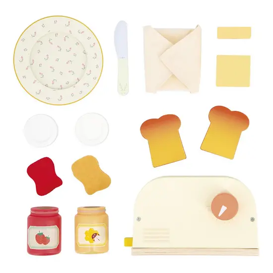 Janod Janod | Shiny Grandma bread toaster and accessories