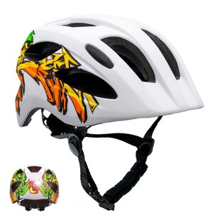 Crazy Safety | Grafitti Bicycle Helmet White/Yellow