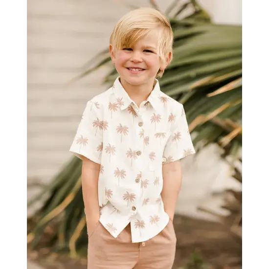 Rylee and Cru Rylee and Cru | Collared Short Sleeve Shirt Paradise