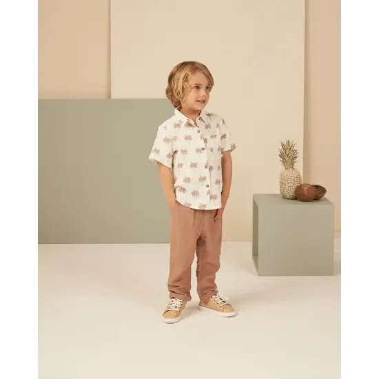 Rylee and Cru Rylee and Cru | Collared Short Sleeve Shirt Paradise