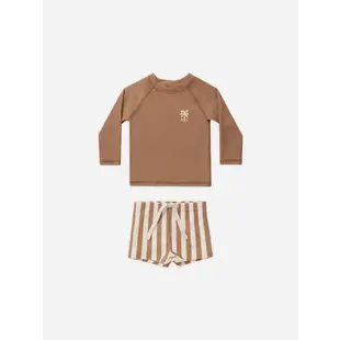Rylee and Cru | Rash Guard Boy Set Lehmstreifen