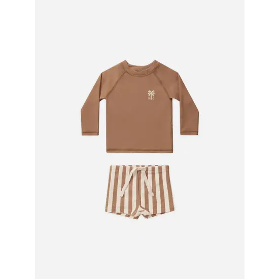 Rylee and Cru Rylee and Cru | Rash Guard Boy Set Lehmstreifen