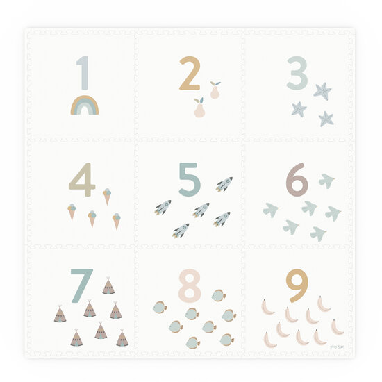 Play and Go Play and Go EEVAA 2 in 1 puzzelmat en opbergbox Numbers