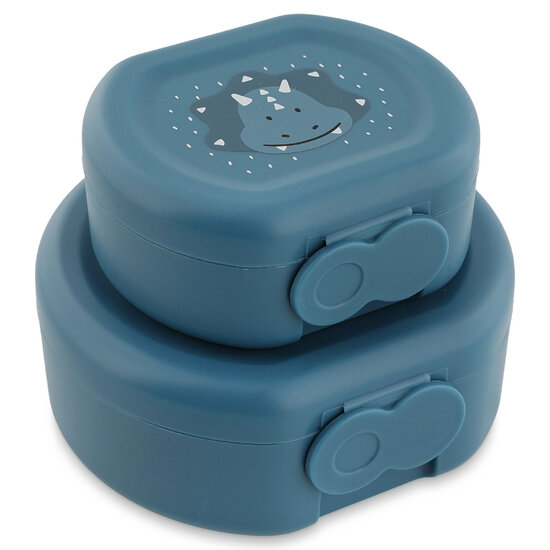 Trixie Trixie | Snackbox Met Clip - 2 Stuks - Mr. Triceratops