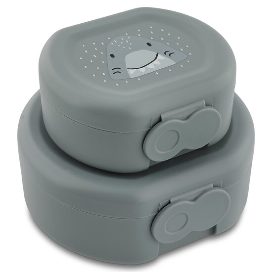 Trixie Trixie | Snackbox Met Clip - 2 Stuks - Mr. Shark