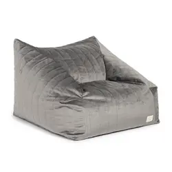 Nobodinoz Chelsea Velvet beanbag Slate Grey