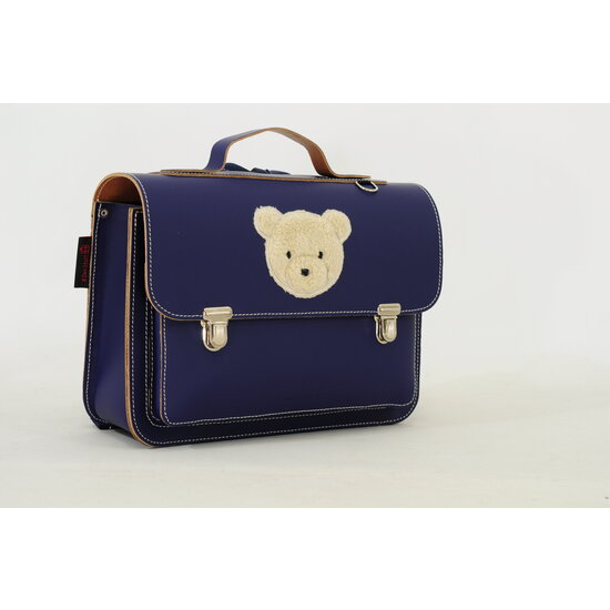 Own Stuff Own Stuff | leather toddler school bag Teddy Marine