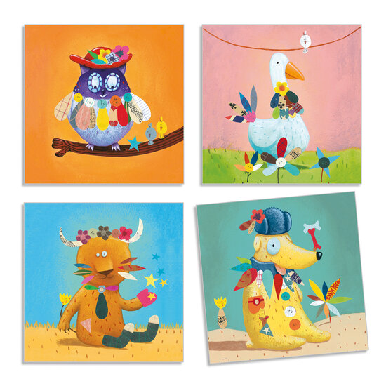 Djeco Djeco | Creëren Met Stickers - Dieren Creëren