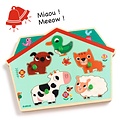 Djeco Djeco | Puzzel Ouaf Woof - Houten Geluidsboerderij
