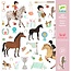 Djeco Pferde Aufkleber - 160 Stickers - Djeco
