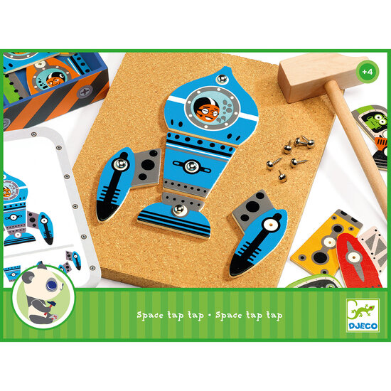 Djeco Djeco wooden hammer game Tap tap Space