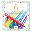 Djeco Beautiful set of 6 glitter markers - Djeco