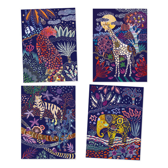Djeco Djeco - scratch boards - Lush nature 7-13 yrs