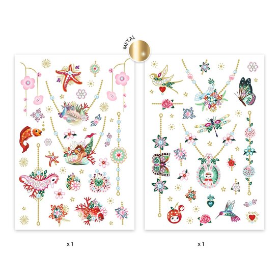 Djeco Djeco - tattoos Fiona's sieraden - metallic +3jr