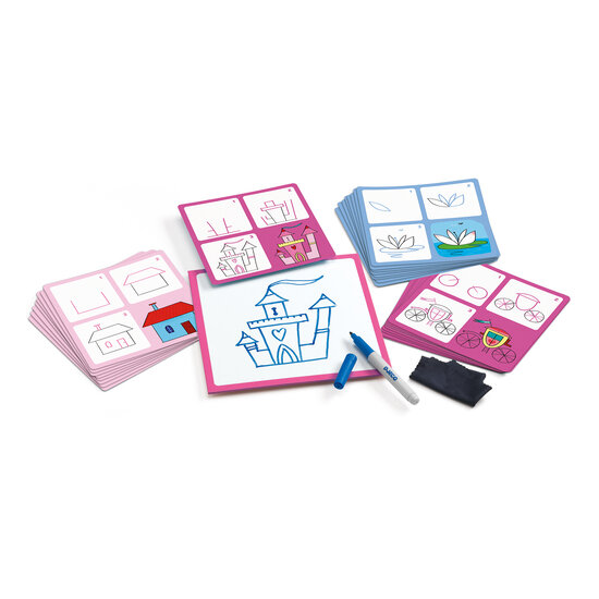 Djeco Djeco learn to draw Step by Step Joséphine and Co