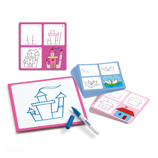 Djeco Djeco learn to draw Step by Step Joséphine and Co