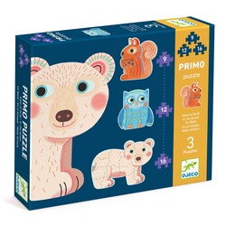 Djeo Puzzles Primo Dans la forêt 3 puzzles +3 ans