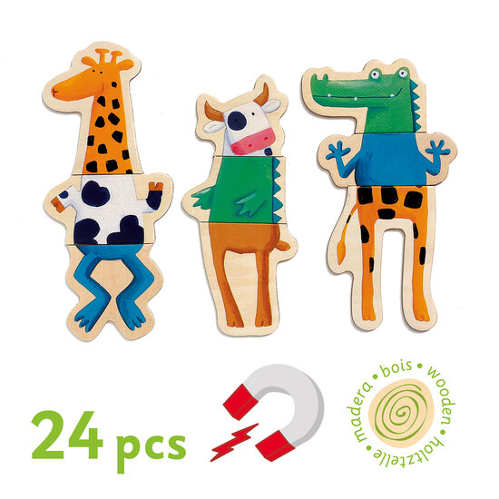 Djeco Magnets - Crazy Animals - Djeco