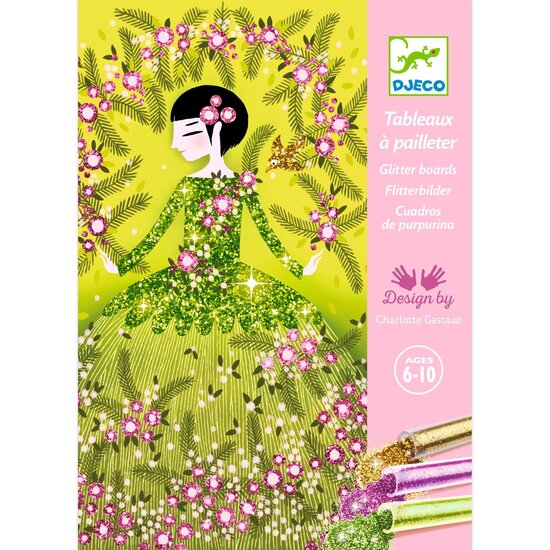 Djeco Djeco | Glitter Schilderijen - Glitterjurken