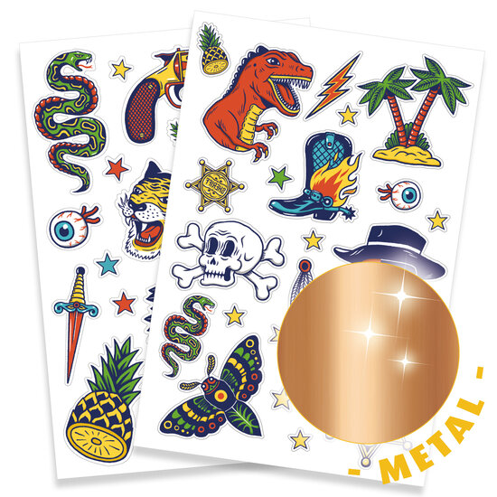 Djeco Djeco - tattoos Bang Bang - metallic +3jr