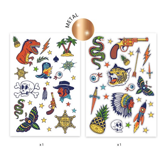 Djeco Djeco - tatouages Bang Bang - métalliques +3 ans