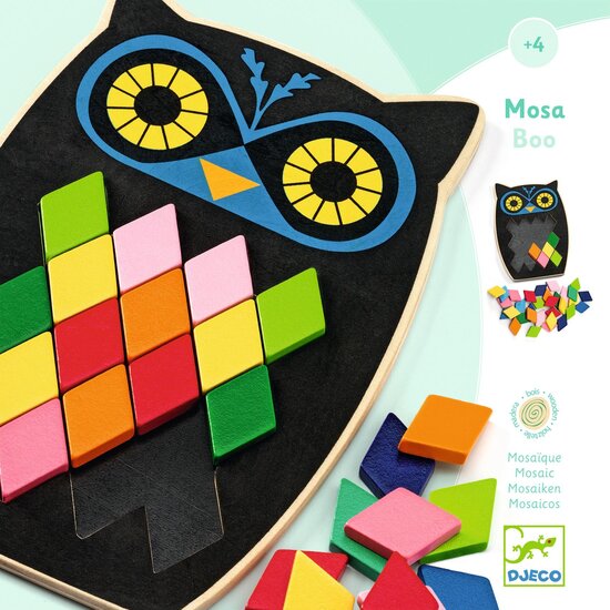 Djeco Djeco - Mosaic - educational game - Mosa Boo Owl +3 yrs