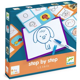 Djeco leren tekenen stap voor stap 1,2,3 & Co