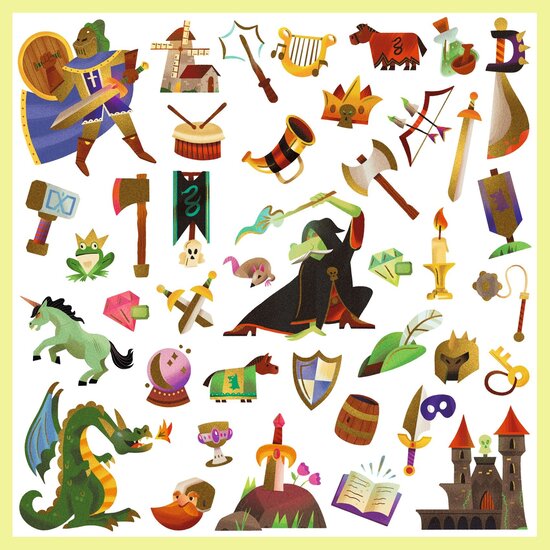 Djeco Djeco stickers Middle Ages 160 pieces