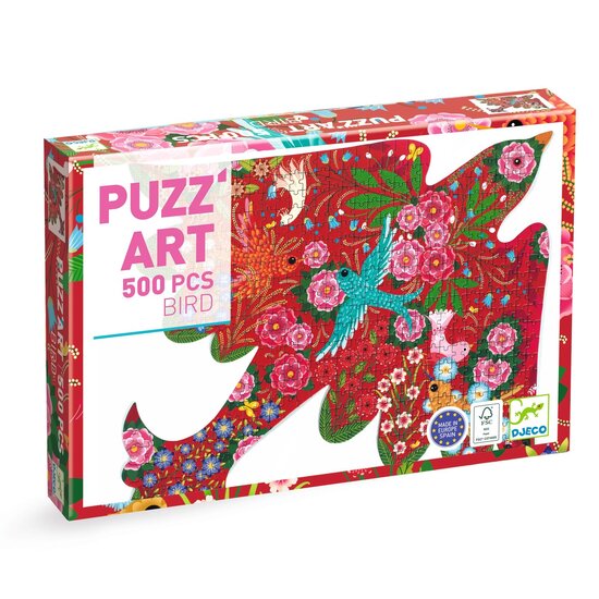 Djeco Djeco Puzzle Kunst Vogel 500 Teile