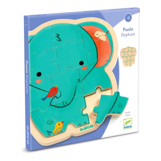 Djeco Djeco puzzle elephant 14 pieces