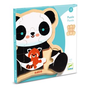 Djeco puzzel panda 9 stukjes