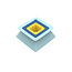 Quut Quut Pira Vintage Blue + Yellow Strandspielzeug