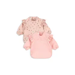 Konges Slojd | Lot de 2 bavoirs avec manches et volants Cherry Sparkle