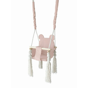 Moje | Balançoire pour bébé Teddy Bear - Rose + Longueur de la corde