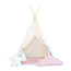 Moje Moje | Katoenen Tipi Tent + 2 Kussens En Speelmat - Ice-cream