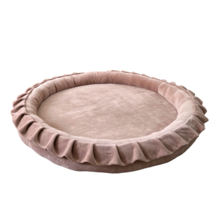 Moje | Spielnest Weicher Samt - Dunkles Beige